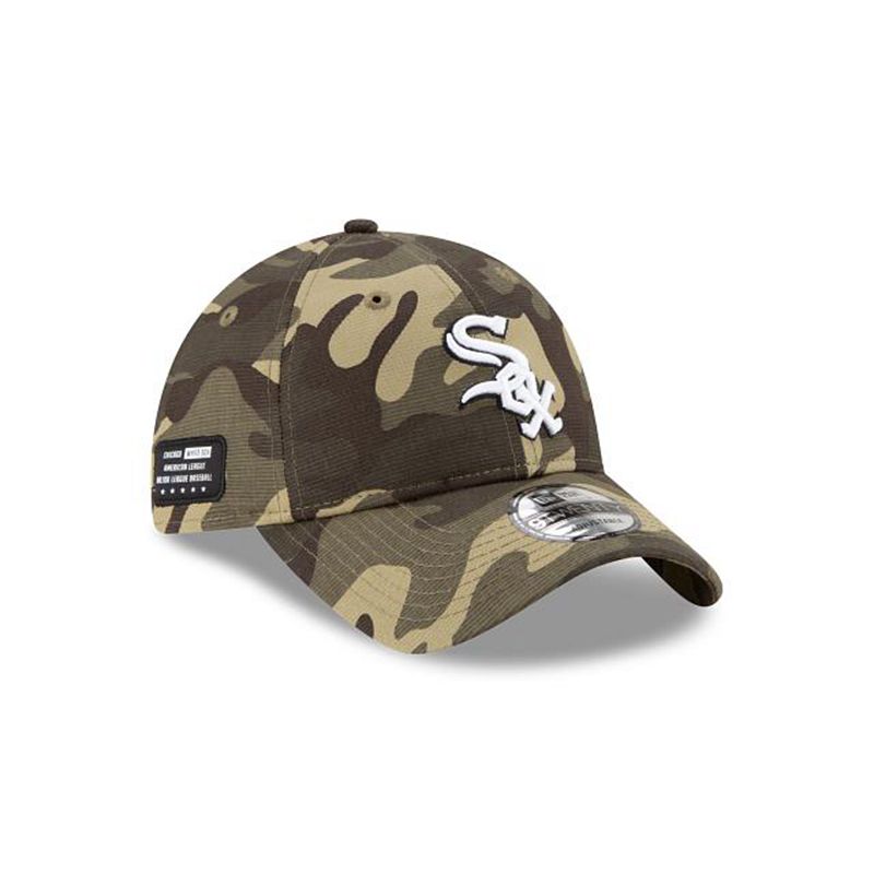 MLB Chicago White Sox Armed Forces Weekend 9Twenty Adjustable (NGE6995) - Green New Era Caps